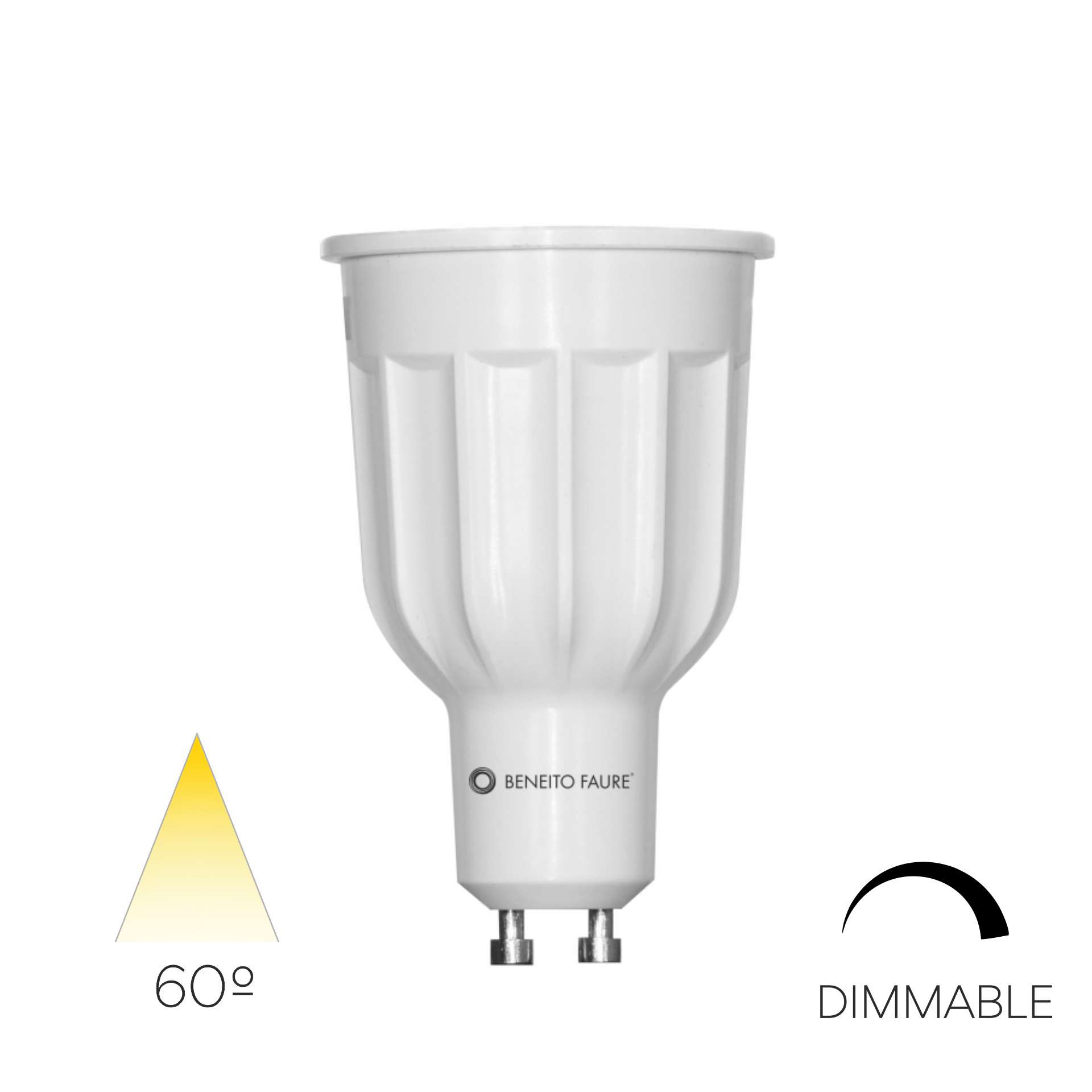 Loaded flaskehals Boost POWER DIMMABLE 12W GU10 - Beneito Faure