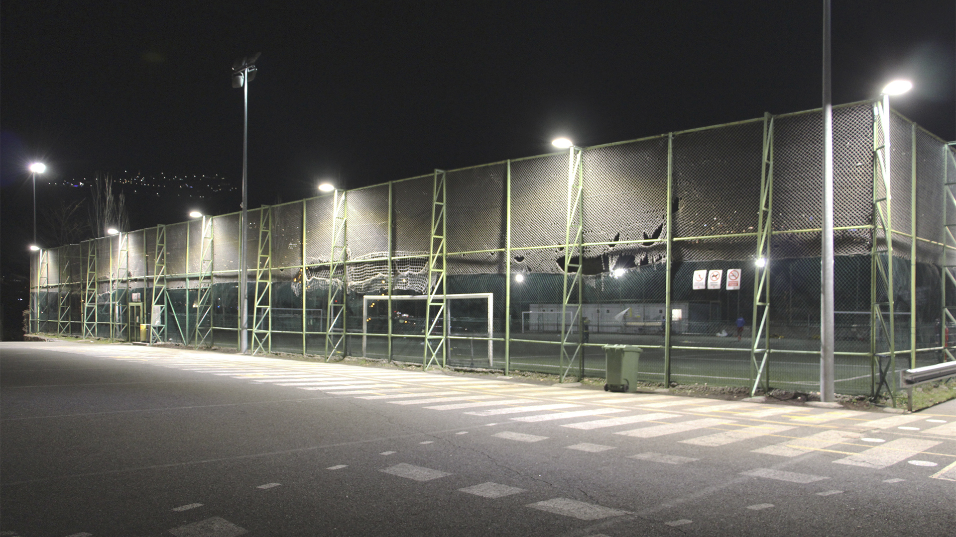 Lighting of a parking in Andorra with the Krion led projector